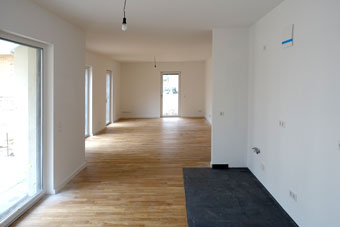 Bauphase Zimmer kurz vor Fertigstellung